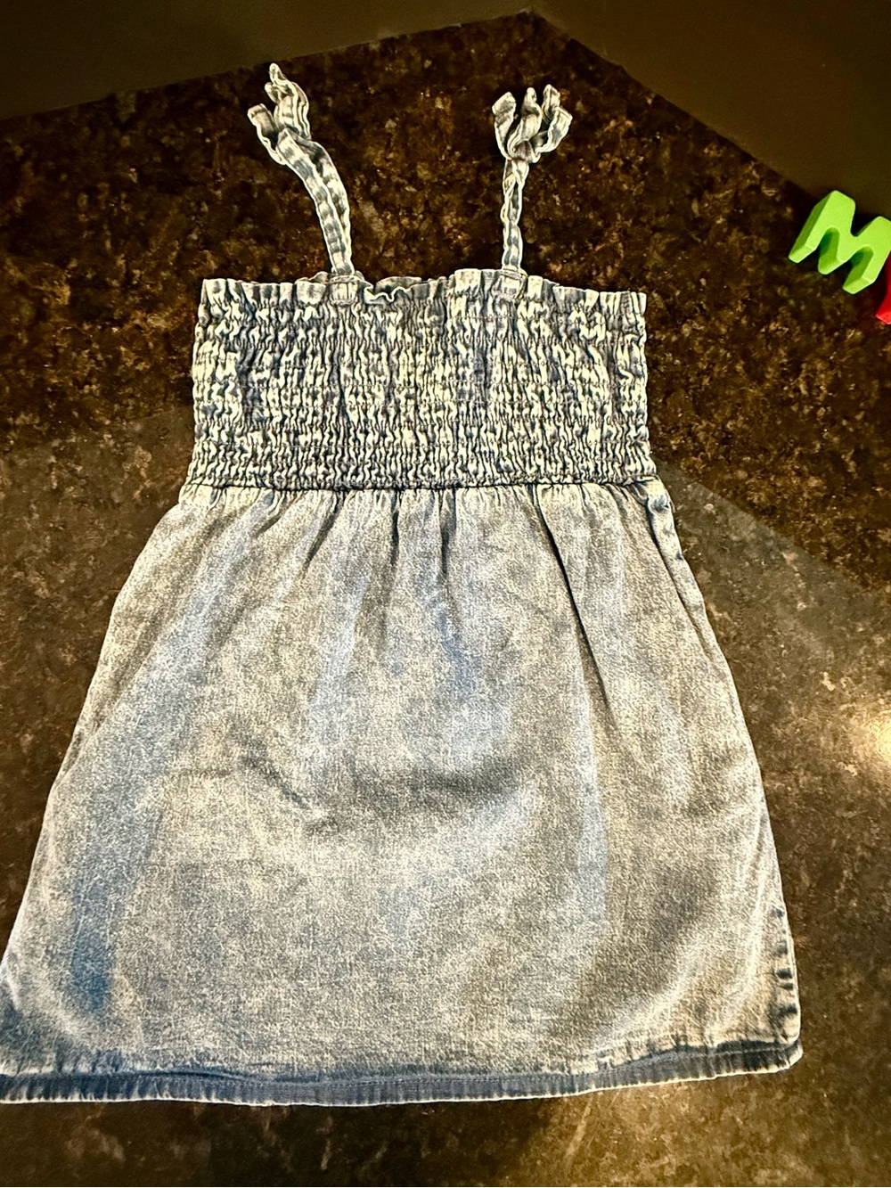 7 For All Mankind Blue Denim Dress Toddle Girl 3T